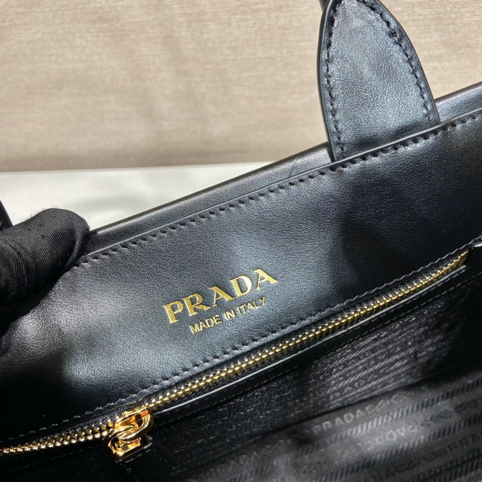 Small leather Prada Symbole bag Black 1BA379