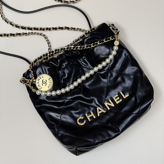 Chanel 22 Mini Handbag with Pearls AS3980