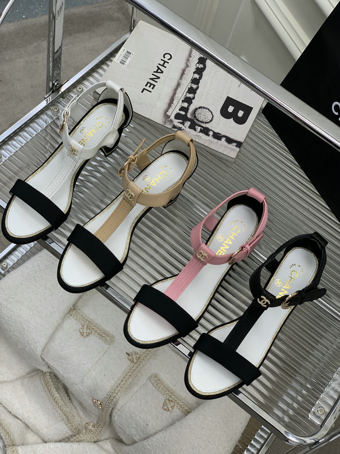 Chanel Mid Heel Sandals CS04111