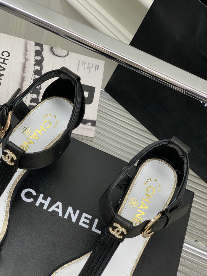 Chanel Mid Heel Sandals CS04111