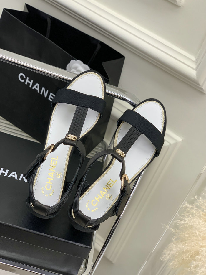 Chanel Mid Heel Sandals CS04111