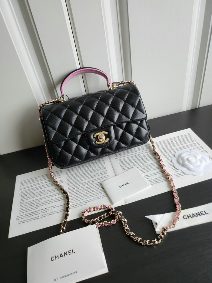 Chanel Small Flap Shoulder Bag Black AS2431