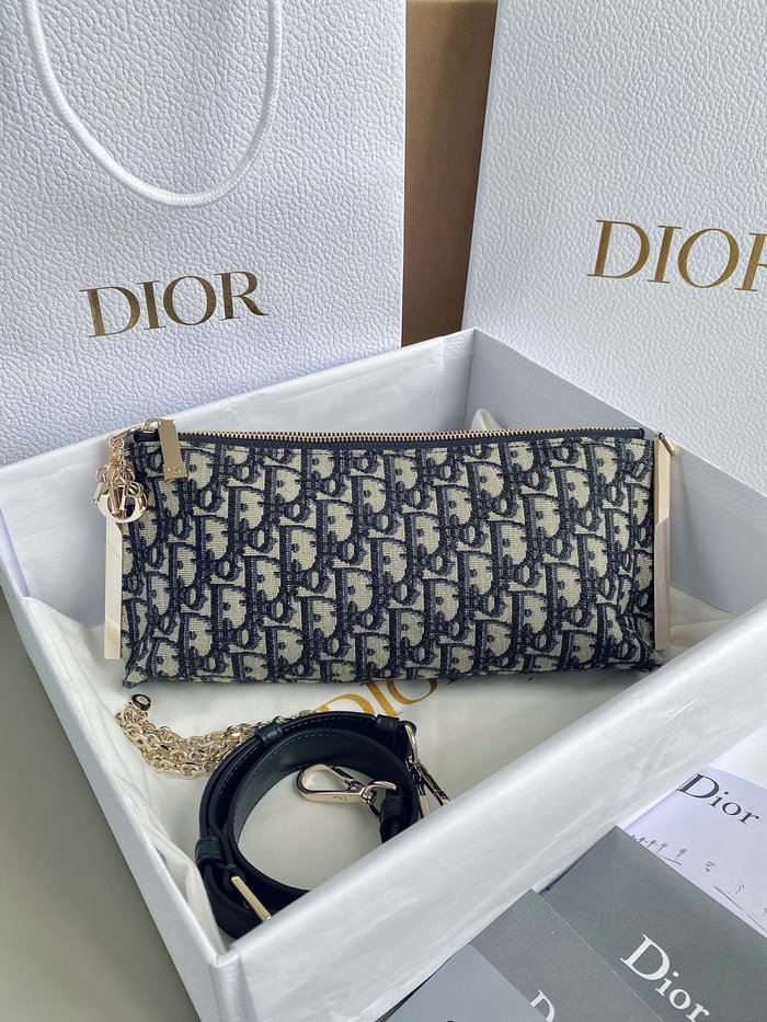 Dior Canvas Club Bag Blue D6521