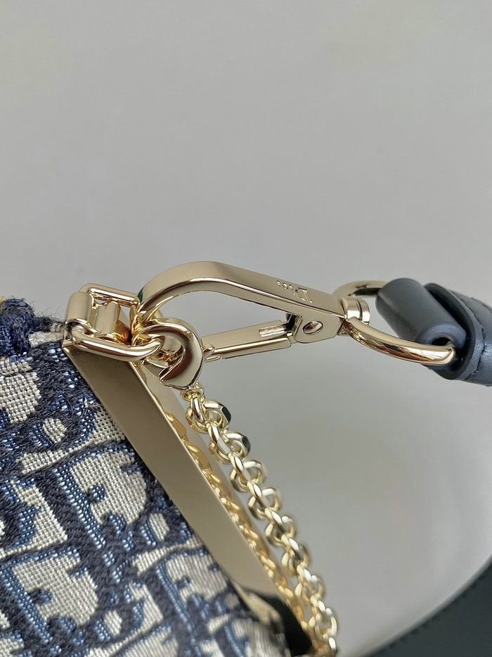 Dior Canvas Club Bag Blue D6521