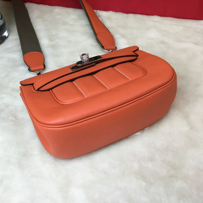 Hermes Swift Leather Berline Bag Orange H04121