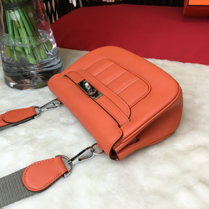 Hermes Swift Leather Berline Bag Orange H04121