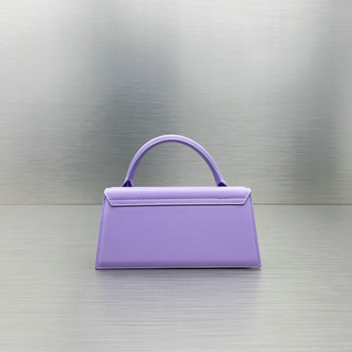 Jacquemus Calfskin Le Chiquito Long Handbag Purple J2053