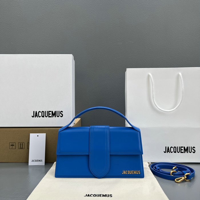 Jacquemus Le Bambino Calfskin Handbag Blue JM2056