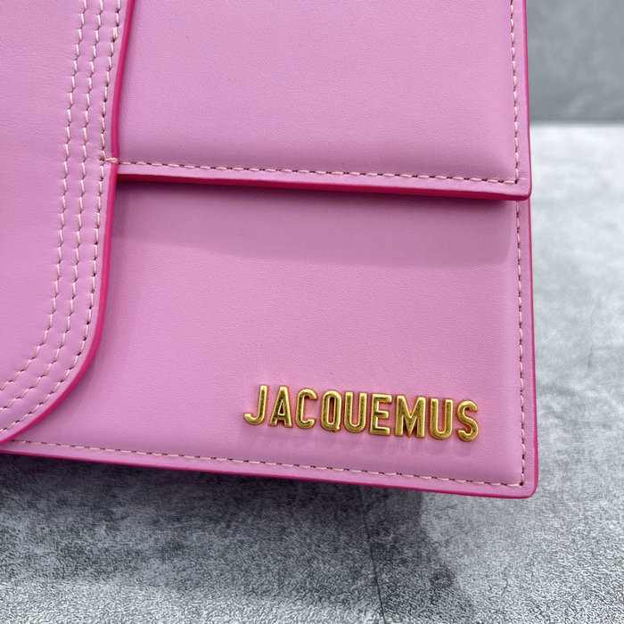 Jacquemus Le Bambino Calfskin Handbag Pink JM2056