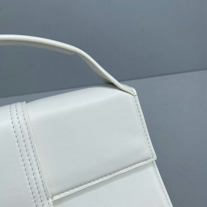 Jacquemus Le Bambino Calfskin Handbag White JM2056