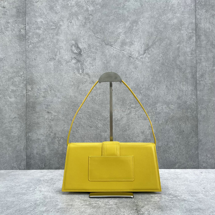 Jacquemus Le Bambino Long Calfskin shoulder bag Yellow JB2036