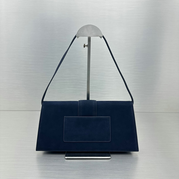 Jacquemus Le Bambino Long Suede shoulder bag Blue JB2036