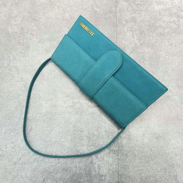 Jacquemus Le Bambino Long Suede shoulder bag Skyblue JB2036