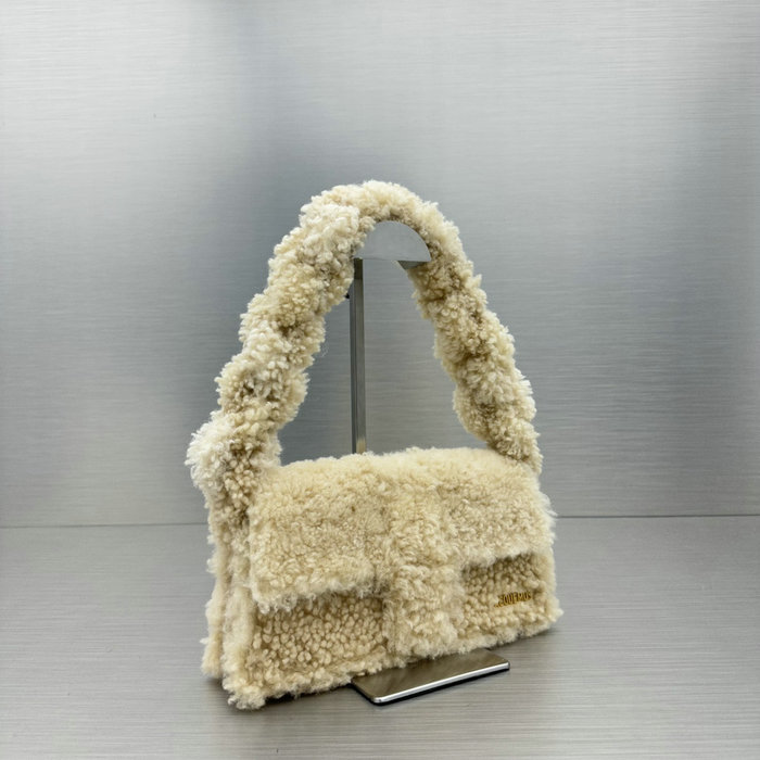 Jacquemus Le Bambino Long Wool Bag Beige JW2036