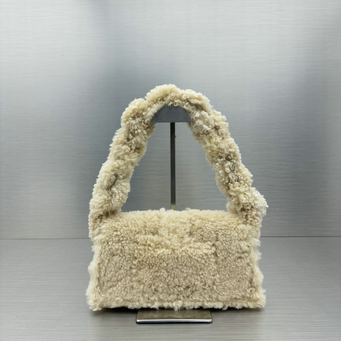 Jacquemus Le Bambino Long Wool Bag Beige JW2036