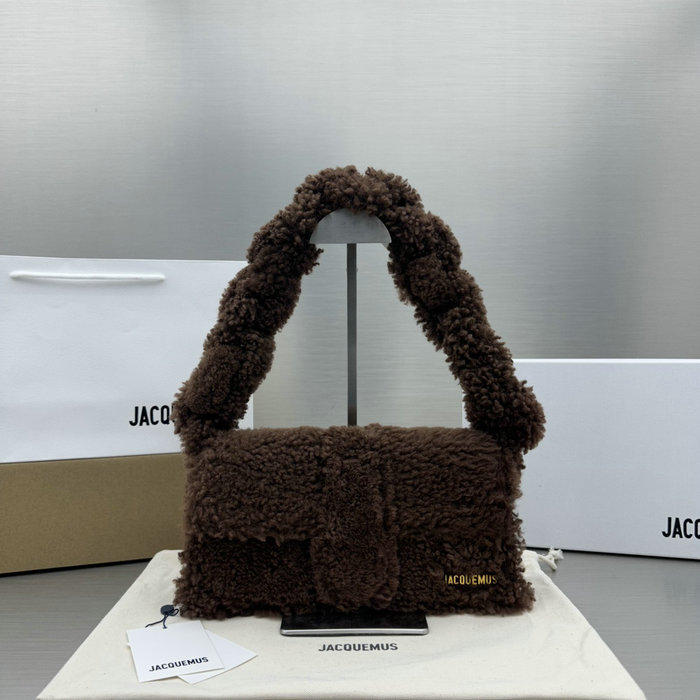 Jacquemus Le Bambino Long Wool Bag Brown JW2036