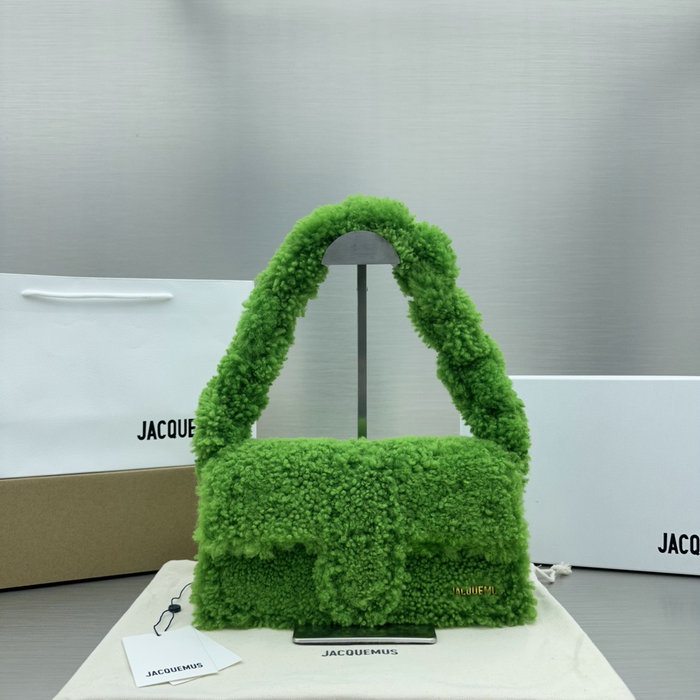 Jacquemus Le Bambino Long Wool Bag Green JW2036