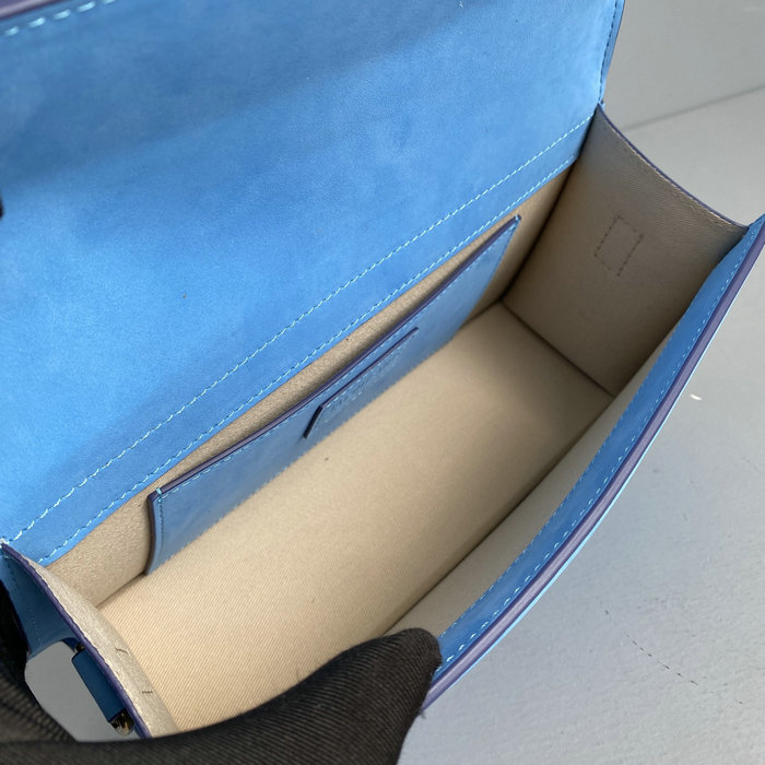 Jacquemus Le Bambino Suede Handbag Blue JM2056