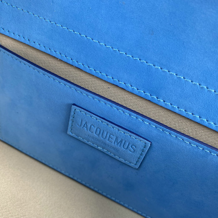 Jacquemus Le Bambino Suede Handbag Blue JM2056