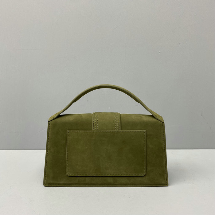 Jacquemus Le Bambino Suede Handbag Green JM2056