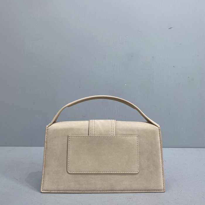 Jacquemus Le Bambino Suede Handbag Grey JM2056