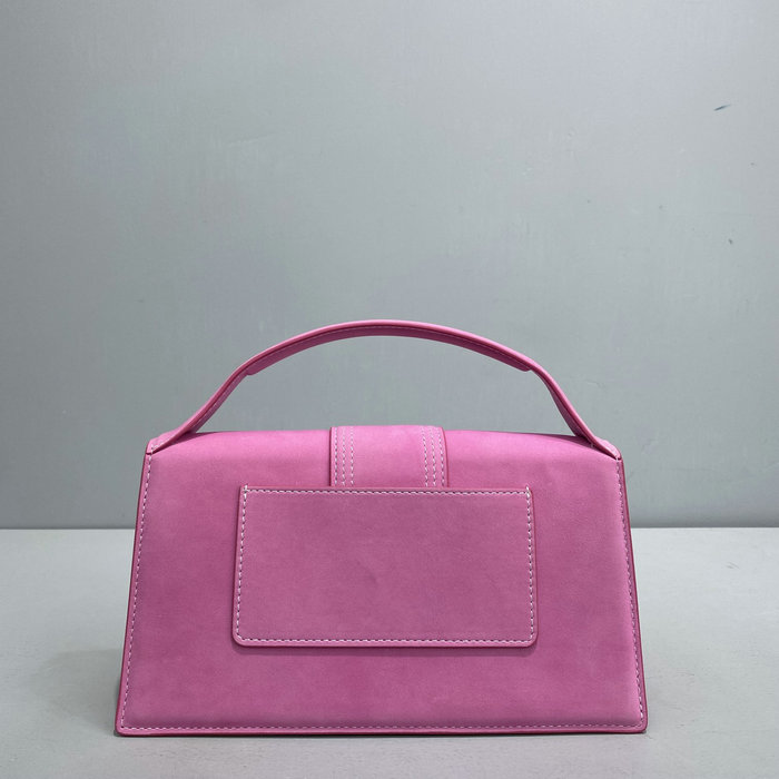 Jacquemus Le Bambino Suede Handbag Pink JM2056