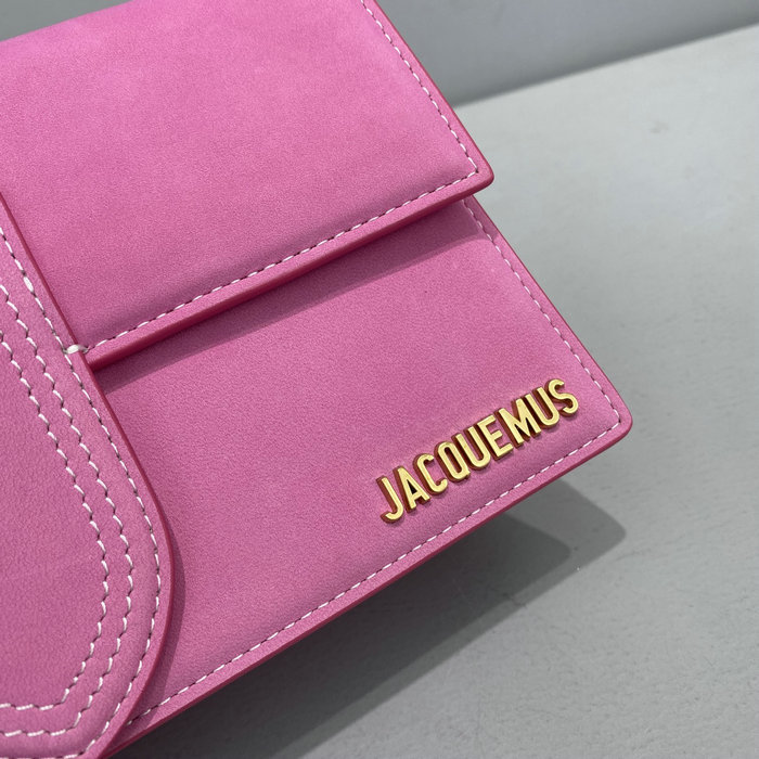 Jacquemus Le Bambino Suede Handbag Pink JM2056