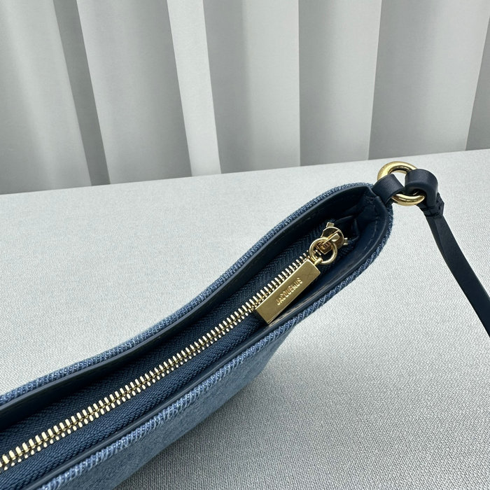 Jacquemus Le Bisou Horsehair shoulder bag Blue J2089