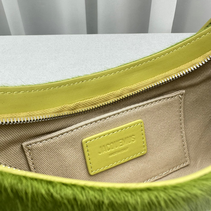 Jacquemus Le Bisou Horsehair shoulder bag Green J2089