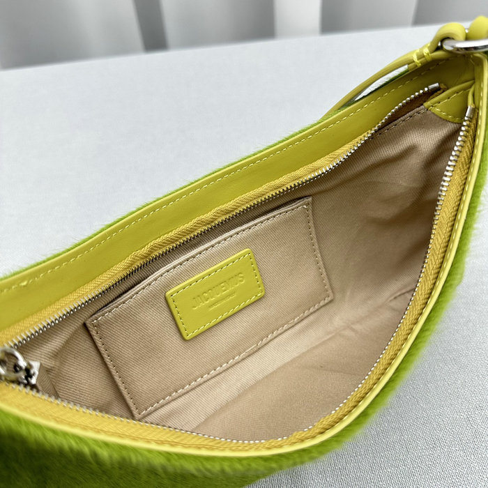 Jacquemus Le Bisou Horsehair shoulder bag Green J2089