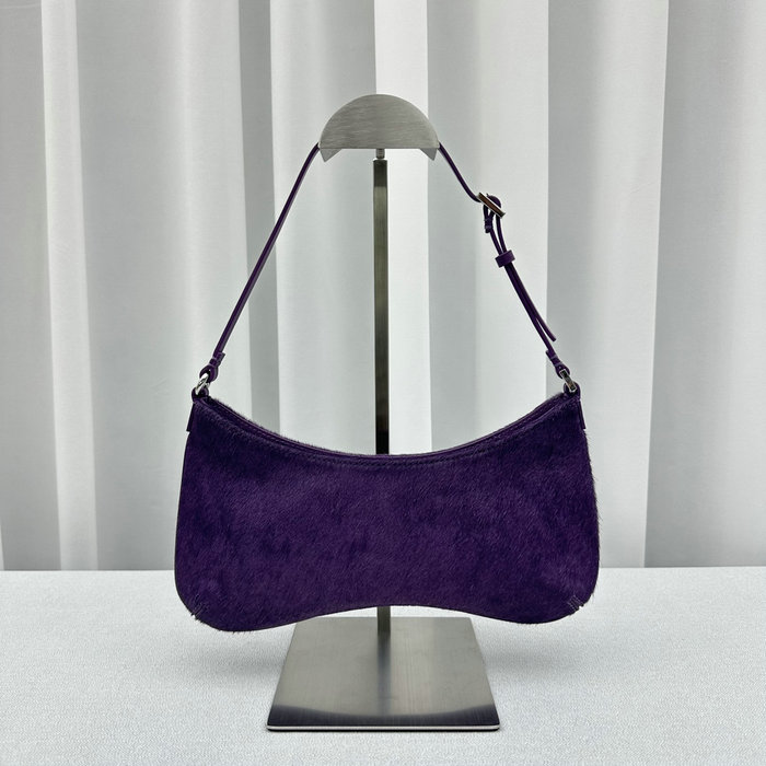 Jacquemus Le Bisou Horsehair shoulder bag Purple J2089