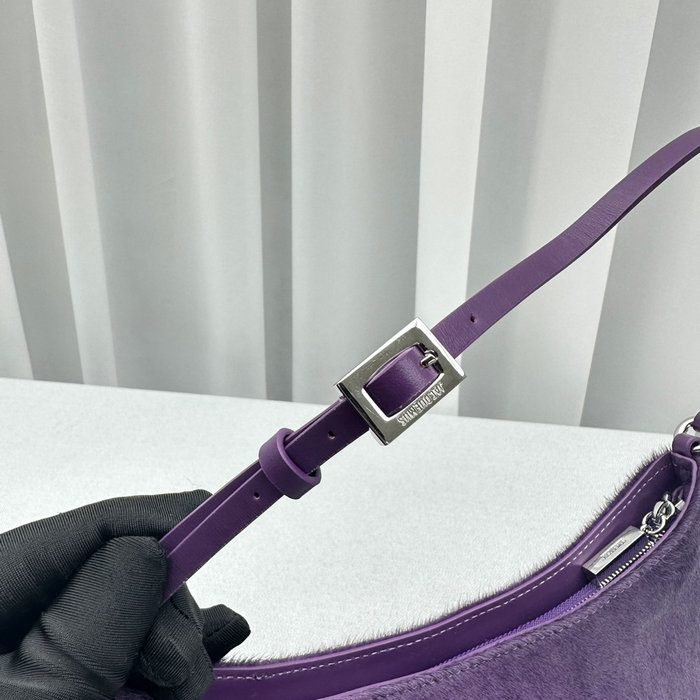 Jacquemus Le Bisou Horsehair shoulder bag Purple J2089