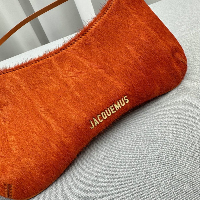 Jacquemus Le Bisou Horsehair shoulder bag Red J2089