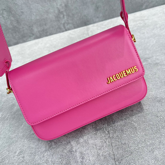 Jacquemus Le Carinu Logo-plaque Shoulder Bag Pink J2038