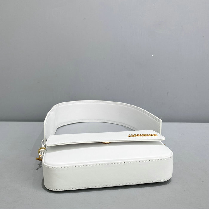 Jacquemus Le Carinu Logo-plaque Shoulder Bag White J2038