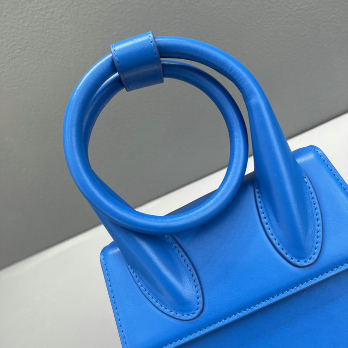 Jacquemus Le Chiquito Noeud Coiled Handbag Blue J2023