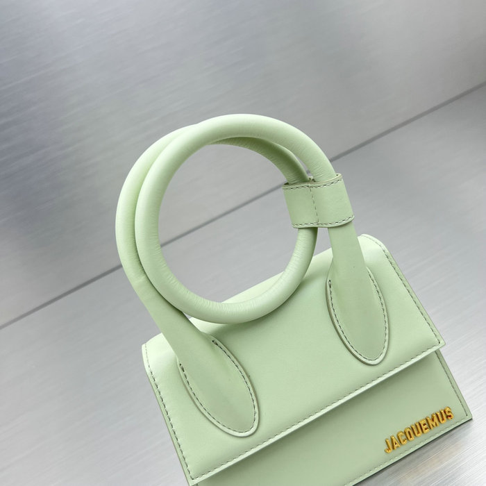 Jacquemus Le Chiquito Noeud Coiled Handbag Light Green J2023