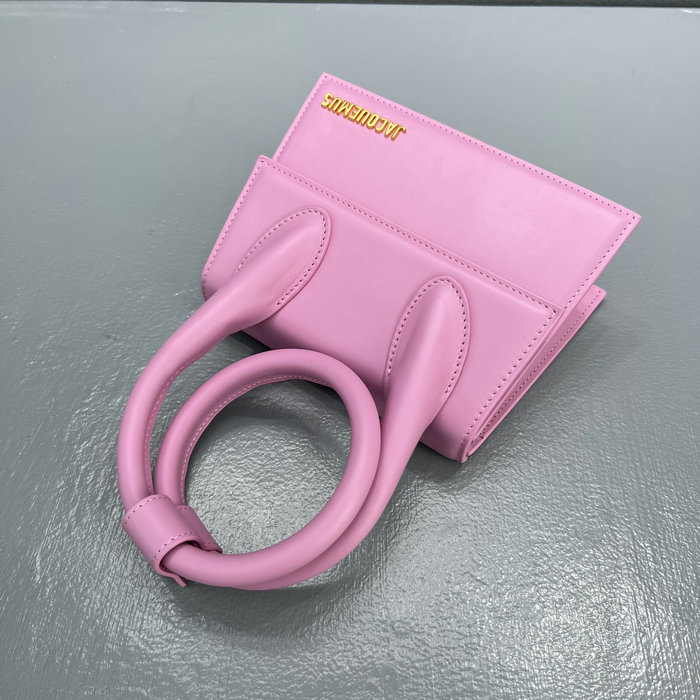 Jacquemus Le Chiquito Noeud Coiled Handbag Pink J2023