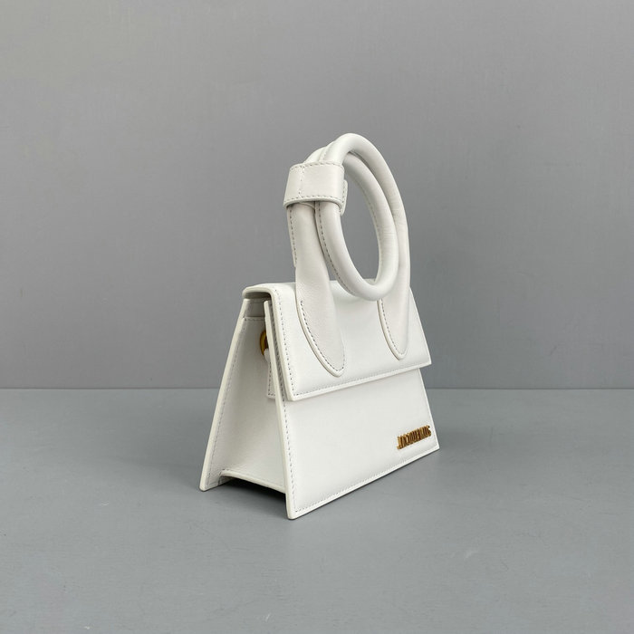 Jacquemus Le Chiquito Noeud Coiled Handbag White J2023