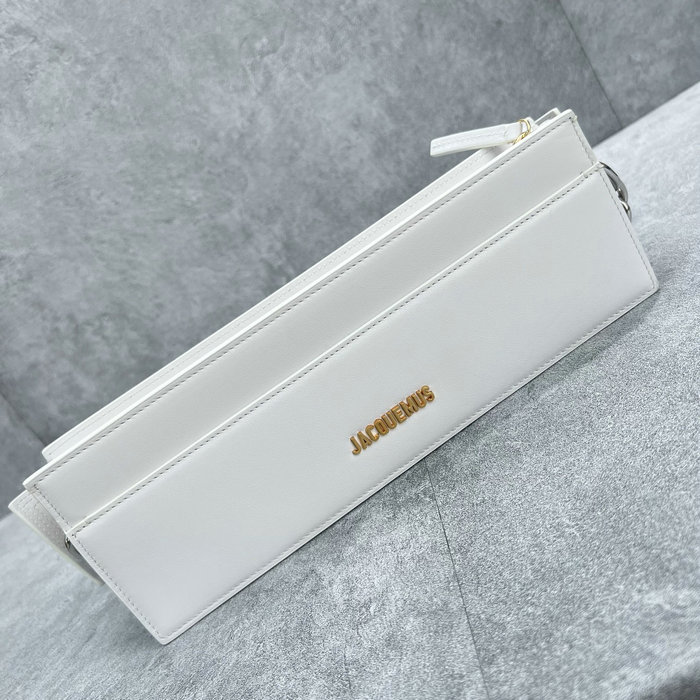 Jacquemus Le Ciuciu Suede Calfskin Shoulder Bag White J2043