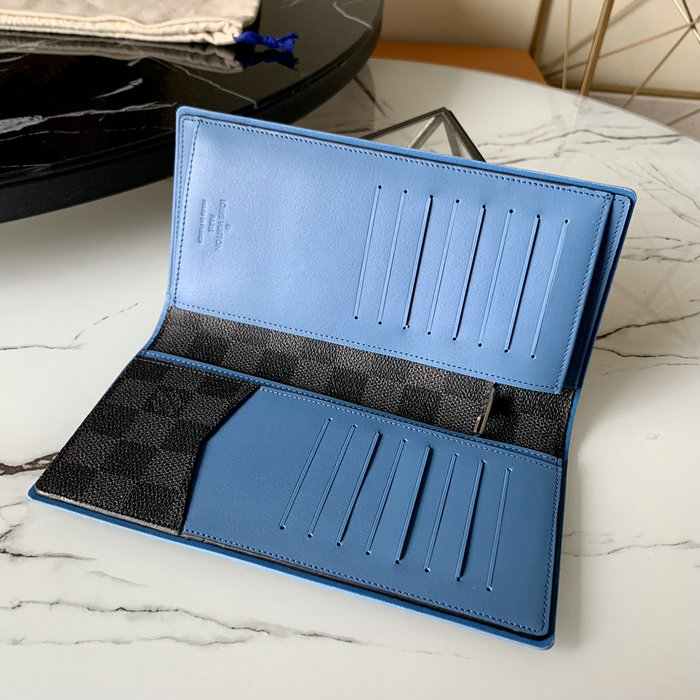 Louis Vuitton Brazza Wallet Blue N63254