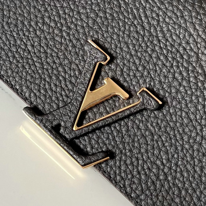 Louis Vuitton Capucines Wallet Black M61249