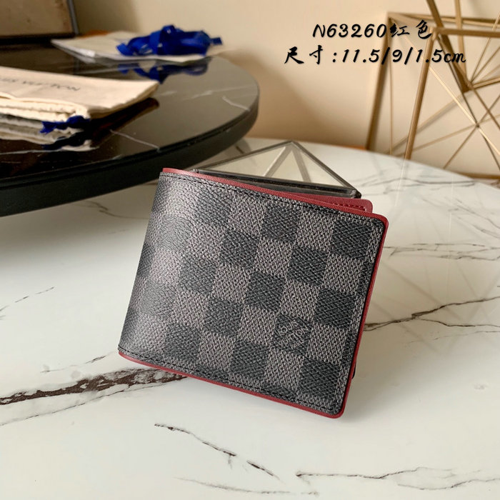 Louis Vuitton Multiple Wallet Red N63260