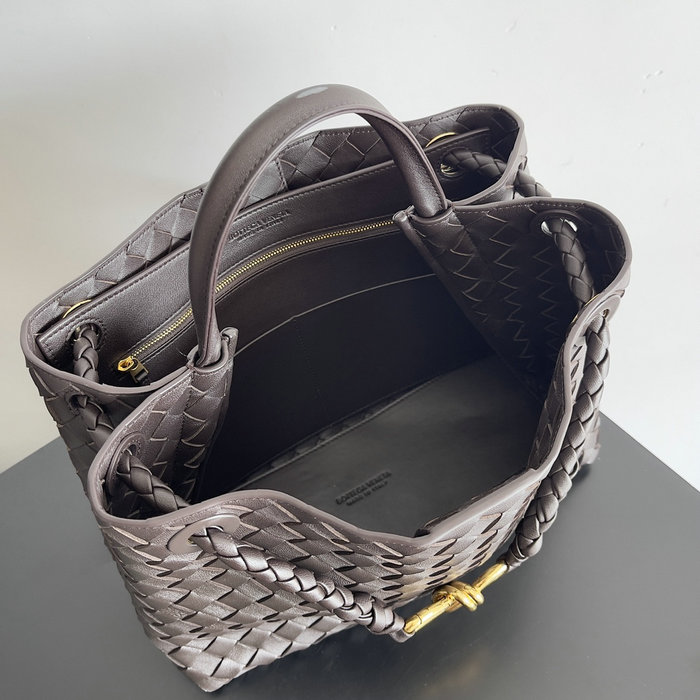 Bottega Veneta Medium Andiamo Tote Bag Coffee B743572