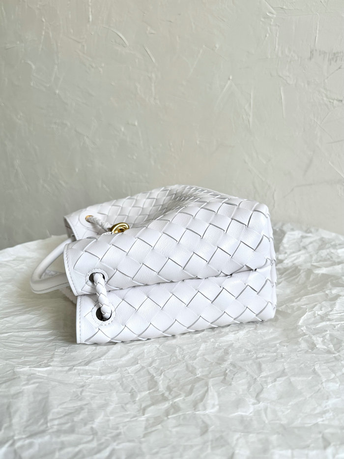 Bottega Veneta Small Andiamo Tote Bag White B74356