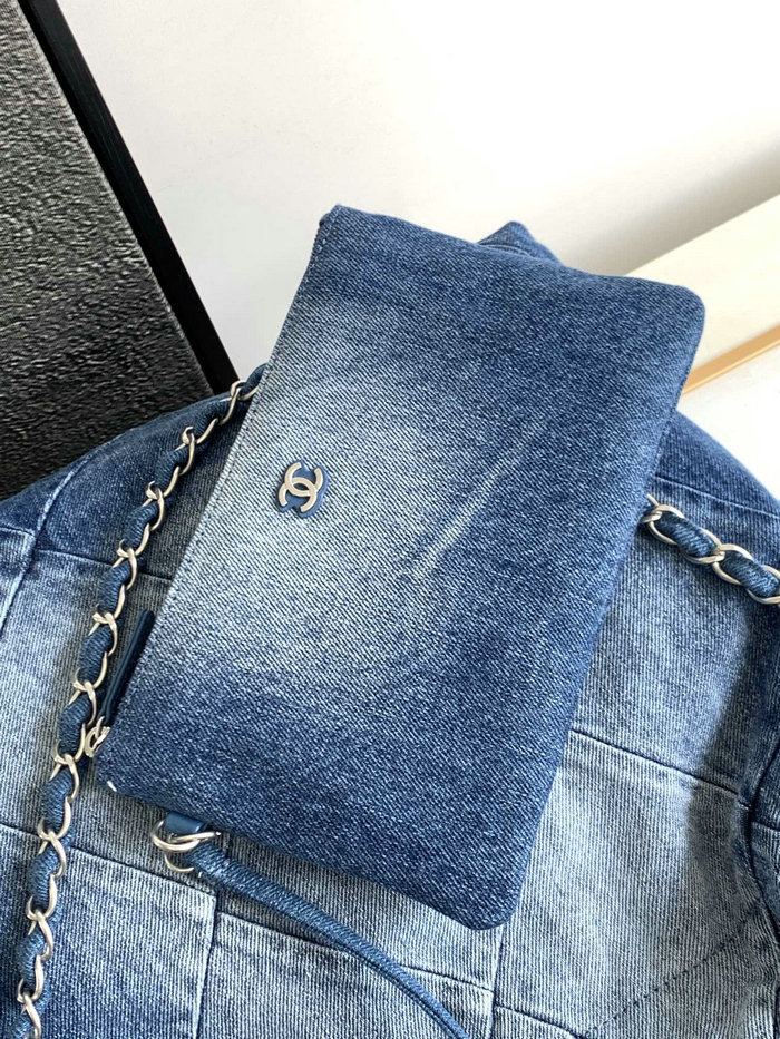 Chanel Denim 22 SMALL HANDBAG AS3260