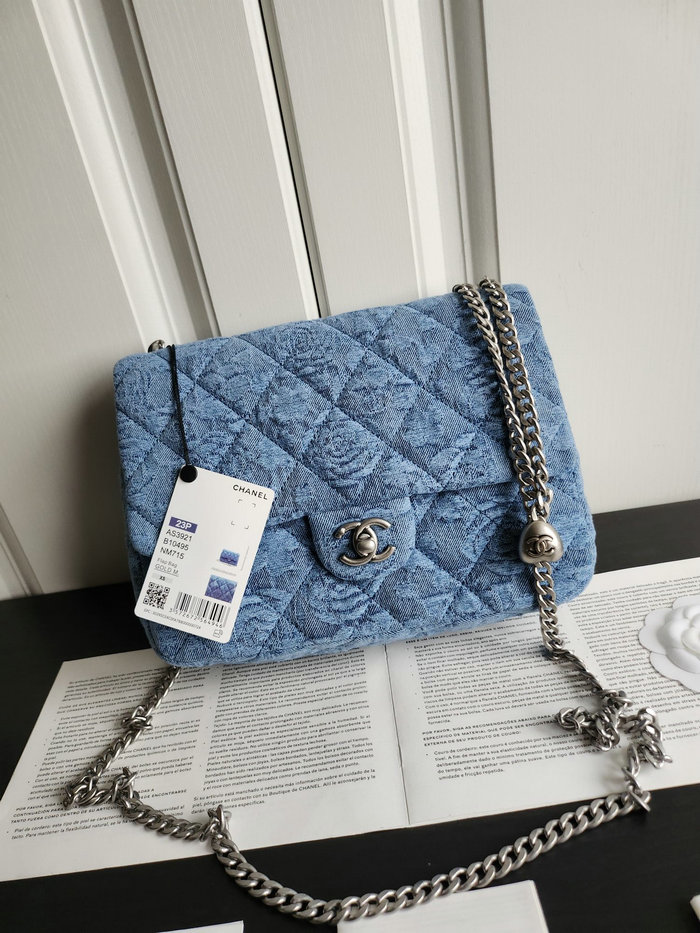 Chanel Denim Flap Shoulder Bag AS3921