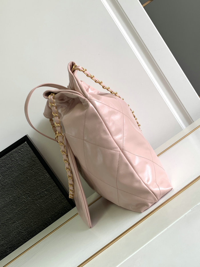 Chanel Shiny Calfskin Handbag Pink AS3261