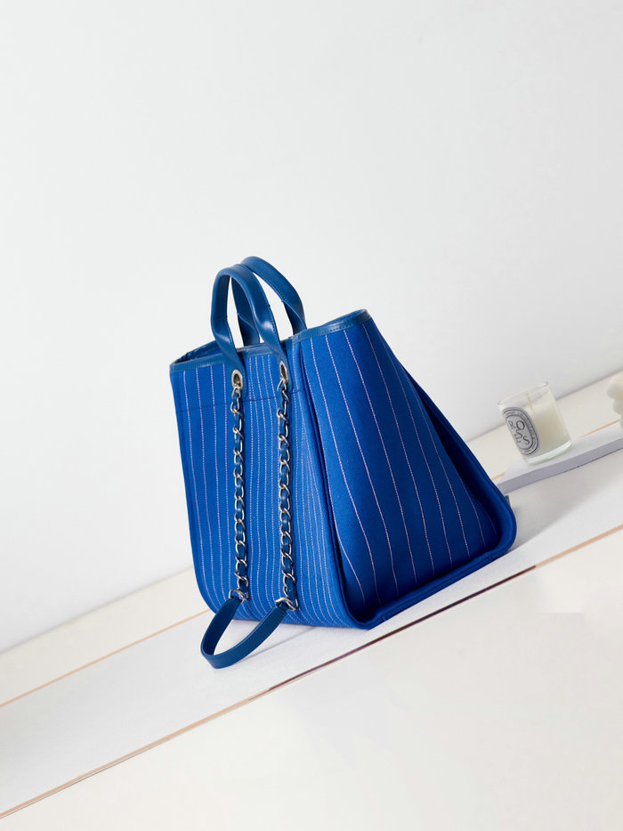 Chanel Small Tote Blue AS3257