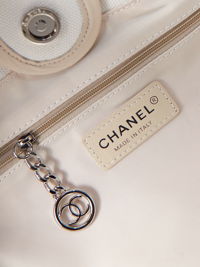 Chanel Small Tote White AS3257